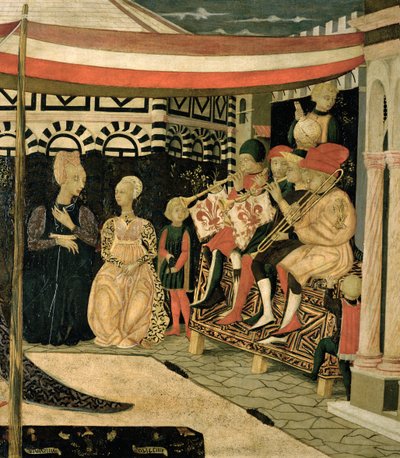 Panel izquierdo del Cassone Adimari de Giovanni di Ser Giovanni